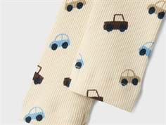 Print af biler på råhvide leggings fra Name It 13240586 summer sand